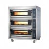3 layer 6 tray gas oven