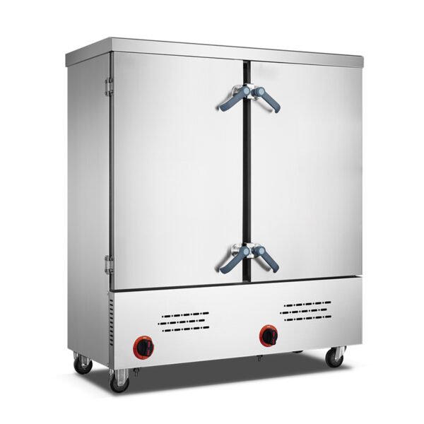 8 pan gas fired rice steamer