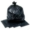 black plastic garbage bags