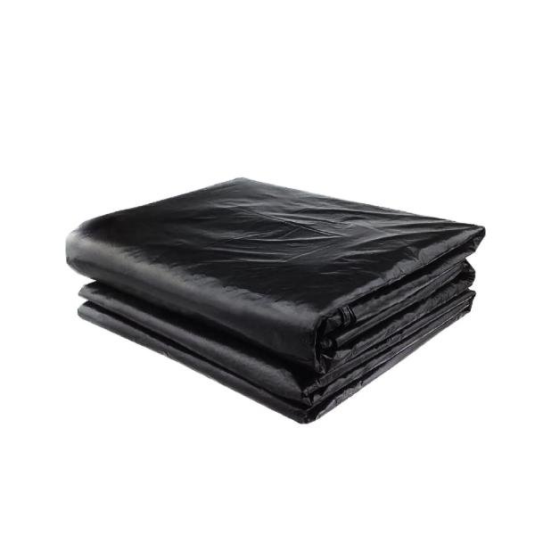 black plastic garbage bags