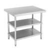 stainless steel three tiered table