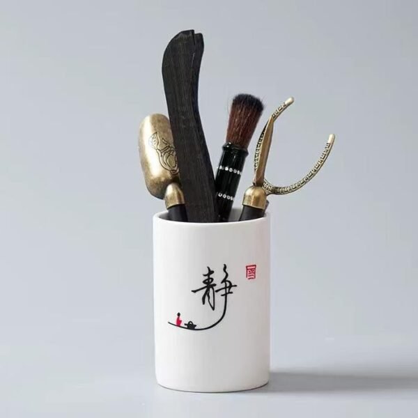 sukeng mutton fat jade tranquility six gentlemen tea ceremony