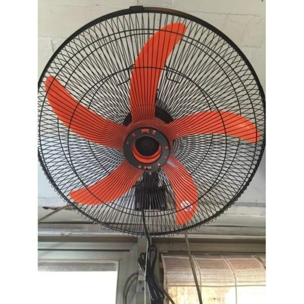 450mm plastic five blade wall fan (orange)
