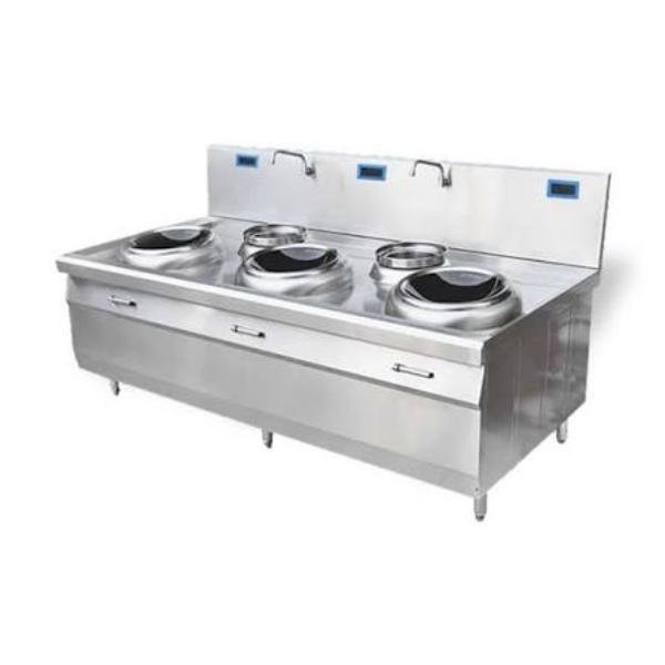 3 head medium pressure high power soup stir fryer